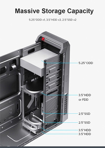 คอมพิวเตอร์ตั้งโต๊ะประกอบสำเร็จพร้อม AMD Ryzen 5 5500 การ์ดจอใหม่ แรม DDR4 สำหรับธุรกิจและเกมมิ่ง อุปกรณ์เสริม CPU สำหรับสำนักงาน คอมพิวเตอร์ DIY - Product Image 2