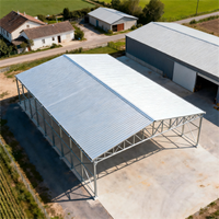 Abri de voiture préfabriqué en acier, auvent métallique, garage, abri de stationnement, abri de voiture en acier léger préfabriqué, prix de gros personnalisé