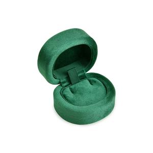 Boîte à collier en velours uni avec fermeture à pression en forme de D Taimy, personnalisable avec logo, pour emballage cadeau et rangement de bijoux pour les magasins de détail - Product Image 5