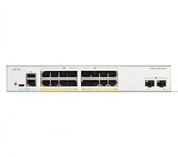 Switch Cisco C1300-16FP-2G Empresarial de 1U para Montaje en Rack con 4 Puertos SFP+ de 10G y Acceso PoE