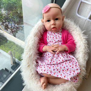 Muñeca de bebé <span class=keywords><strong>Reborn</strong></span> realista de 20 pulgadas, pintura 3D con venas visibles, muñeca de moda de silicona sólida suave para niñas, similar a un bebé <span class=keywords><strong>Real</strong></span> - Product Image 4