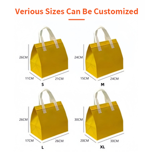 Sac isotherme imperméable en gros avec aluminium pour boulangerie ou restaurant, sacs d'isolation non tissés, personnalisation disponible - Product Image 6