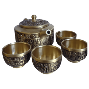 Laiton Classique Fortune Attirant Fonte Théière Bol À Thé Ornements Personnalisé Intérieur Métal Décorations Animal Figure Sculptures Cadeaux - Product Image 2