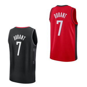 Herenkleding # 7 Durant Houston Jersey op maat gemaakte basketbaloverhemden geborduurde jeugduniformen sportkleding met logo's hot-press - Product Image 1