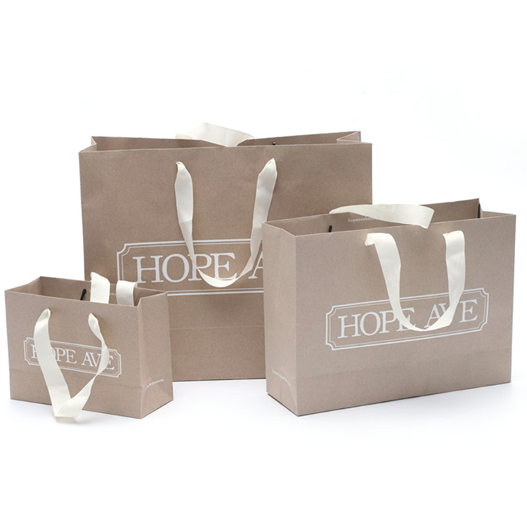 Custom Printed Recyclable Paper Bag Shopping Package Clothing Paper Bag Cardboard Gift Paper Bag With Handle