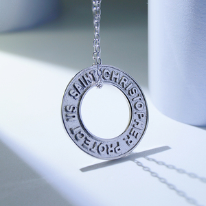 Collier en argent 925 avec pendentif de pièce de monnaie pour hommes, protège de la pollution oxydée américaine - Product Image 3