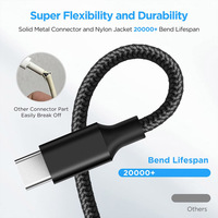 Câble de charge rapide USB-C pas cher, accessoires pour téléphone portable, câble de charge USB-C, câble USB, câble de données de charge rapide 3A