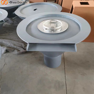 Brasero Redondo de Acero Corten Blanco sin Humo - Cascada para Piscina y Calentador Exterior con Control Remoto, Ecológico, con Leña Incluida - Product Image 5