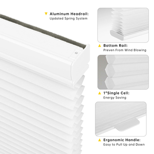 Persianas Celulares Inalámbricas SAMADHI, con Filtro de Luz, Protección UV, Reducción de Ruido, Ajuste Personalizado para el Hogar - Product Image 5