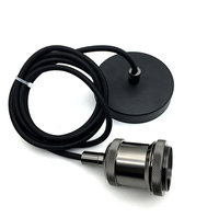 Cable trenzado de tela, conjunto de cuerda colgante de metal, E27, enchufe de lámpara, rosa de techo