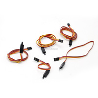 Kabel Ekstensi Servo Model RC AM-2002-1/2/3/4/5/6/7/8/9/10H JR dengan Kait  Kabel Ekstensi Coklat/Merah/Oranye Kabel Pipih