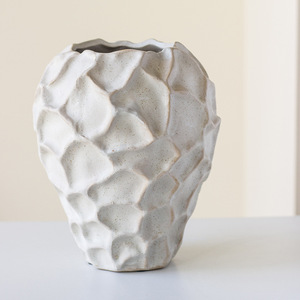 <span class=keywords><strong>Vasi</strong></span> in ceramica e porcellana per decorazioni per la casa Wabi-sabi Mountain Stone Hotel letto Art bianco creativo vaso di fiori - Product Image 3