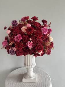 A-<span class=keywords><strong>1965</strong></span> Nueva Bola de Flores de Seda de 80cm con Rosas y Flores de Cerezo, Decoración para Mesa de Boda, Centro de Mesa Artificial con Bola de Flores Grandes Blancas - Product Image 6
