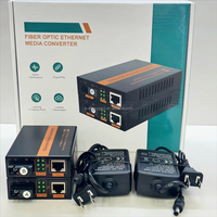 10/100Mbps Fiber Optic Media Converter 25KM Single Mode Single Fiber SC Port RJ45 Ethernet Fiber Transceiver For FTTH Network