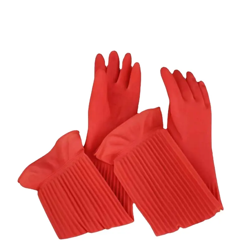 kitchen gloves Latex dish washing Cleaning long gloves household silicone gloves