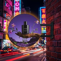 Écran LED rond grand diamètre P5 P2.5 P1.8, panneau créatif double face pour affichage circulaire, idéal pour les centres commerciaux