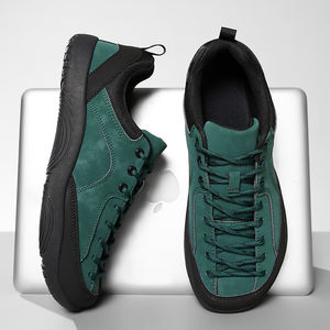 Chaussures personnalisées à bout large, forme naturelle du <span class=keywords><strong>pied</strong></span>, baskets de randonnée et d'entraînement en plein air, légères, décontractées, à semelle plate, style pieds nus, en daim - Product Image 2