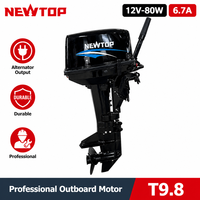 Moteur hors-bord 2 temps en promotion 18 CV 9,8 CV 8 CV Moteur de bateau à essence Moteur marin pour bateau de pêche