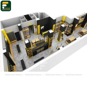 Elegante Exhibidor de Ropa para Minoristas, Armario Colgante con Borde de Cristal, Unidad de Exhibición Emblemática - Product Image 3