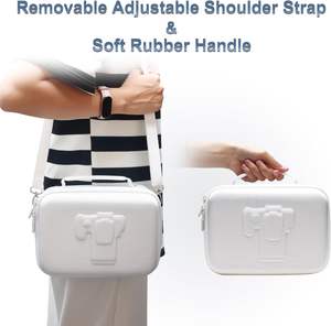 Étui pour appareil photo compatible avec Canon EOS Rebel T7/R50/R6 Mark II/R100/R50 V/T6/R8/R10/R5, avec 4 séparateurs et bandoulière - Product Image 6