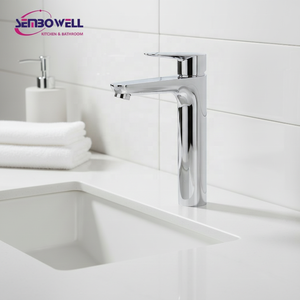<span class=keywords><strong>Grifo</strong></span> Mezclador para Lavabo Alto <span class=keywords><strong>con</strong></span> Diseño Nuevo, <span class=keywords><strong>Grifo</strong></span> Monomando <span class=keywords><strong>de</strong></span> Acero Inoxidable Cromado para Baño - Product Image 3
