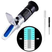 Réfractomètre portatif pour la mesure de la teneur en sucre 0-90% Brix pour le sucre, les aliments, les fruits, les boissons, le miel