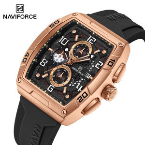 นาฬิกาควอตซ์ NAVIFORCE 8064 รุ่นใหม่สำหรับผู้ชาย หน้าปัดทรงเหลี่ยม ดีไซน์สไตล์โบราณ แนวสปอร์ต กันน้ำ เหมาะสำหรับใส่ลำลอง - Product Image 3