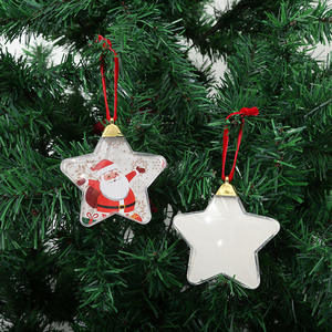 <span class=keywords><strong>Boule</strong></span> <span class=keywords><strong>de</strong></span> Noël à sublimation, ornement <span class=keywords><strong>de</strong></span> Noël vierge, <span class=keywords><strong>boule</strong></span> en plastique <span class=keywords><strong>transparente</strong></span>, taille 8 cm, ornement <span class=keywords><strong>de</strong></span> Noël à sublimation - Product Image 2