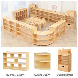 Armoire en bois Montessori de <span class=keywords><strong>haute</strong></span> qualité pour la maternelle, étagères réglables modernes pour la chambre d'enfant, la garderie, l'organisation des jouets - Product Image 3