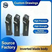 Portaherramientas de torneado CNC de acero inoxidable de alta resistencia templado, indexable, para desbarbado exterior de 32 y 36 grados