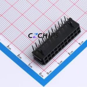W300220KC-22PB2123 Wire-to-Board Pin Header Bent Lead Through Hole,P=3mm Connector 2x11P 3mm Right Angle Insert Micro-Fit MX 3.0 - Product Image 1