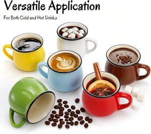 แก้วกาแฟเอสเปรสโซ่เซรามิกขนาดเล็กพร้อมที่จับสำหรับห้องครัวบาร์ - Product Image 4