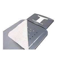 Planche à repasser pliable à trois niveaux réglable en métal avec 4 pieds en acier, type sur pied, pour la maison, la buanderie, le dortoir, incluant un porte-vêtements