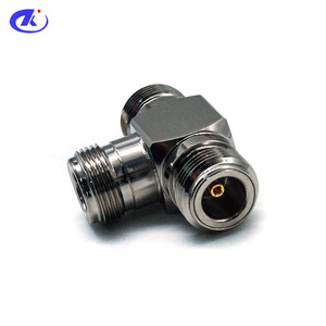 Hiệu suất tốt <span class=keywords><strong>RF</strong></span> đồng trục n ba nữ t Loại kết nối bộ chuyển đổi - Product Image 4