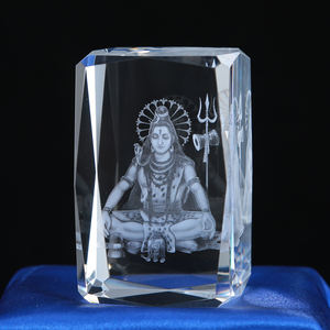 Groothandel Customization India Hindoe Goden Geschenken 3d <span class=keywords><strong>Crystal</strong></span> Laser Graveren Kristal Geschenken - Product Image 6