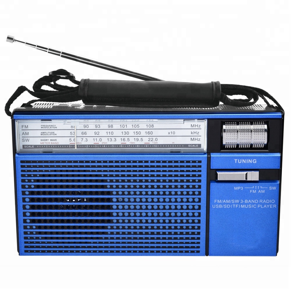 Дешевый Перезаряжаемый usb-радиоприемник fm am sw, многодиапазонный, на солнечной энергии, радио, музыкальный mp3-плеер FP-1823U-S