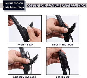 Fabricante de accesorios para automóviles OEM ODM Logo frente plano U gancho Universal parabrisas limpiaparabrisas suave al por mayor para modelo de coche 99% - Product Image 4