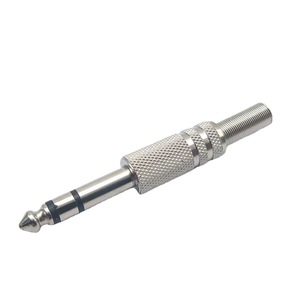 Adattatore Audio a spina maschio Stereo 6.5mm in nichel - Product Image 1