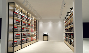 Étagère de présentation d'alcool, présentoir à vin élégant, <span class=keywords><strong>vitrine</strong></span> à vin pour exposer votre collection, design d'intérieur pour magasin de vin - Product Image 5