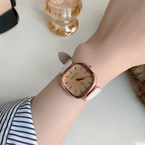 Montre tendance pour femme, bracelet en cuir, petit cadran carré, montres à quartz pour femmes, cadeaux pour femmes, montre-bracelet de luxe - Product Image 5