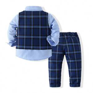 CQZ Tzc3223 Conjunto de 3 Piezas de Traje Formal para Niños, Traje para Niño, Ropa de Verano para Bebé - Product Image 2