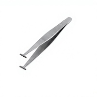 Pinces de fixation 3 7/8 pouces, mâchoire dentée de 10,0 mm de large, poignée plate, certifiées CE, pour tissus chirurgicaux