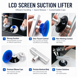 PA Flat Vacuum <b>Suction</b> Cup Rubber <b>Pad</b> for Industrial Robot Pick and Place Material Handling Packaging Automation - Product Image 2