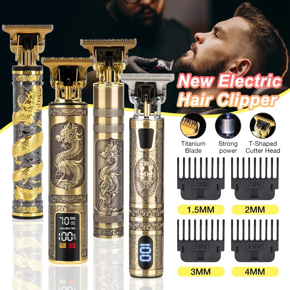 Top vente barbe zéro Machine de découpe métal professionnel électrique barbier tondeuse à cheveux sans fil tondeuses à cheveux pour hommes