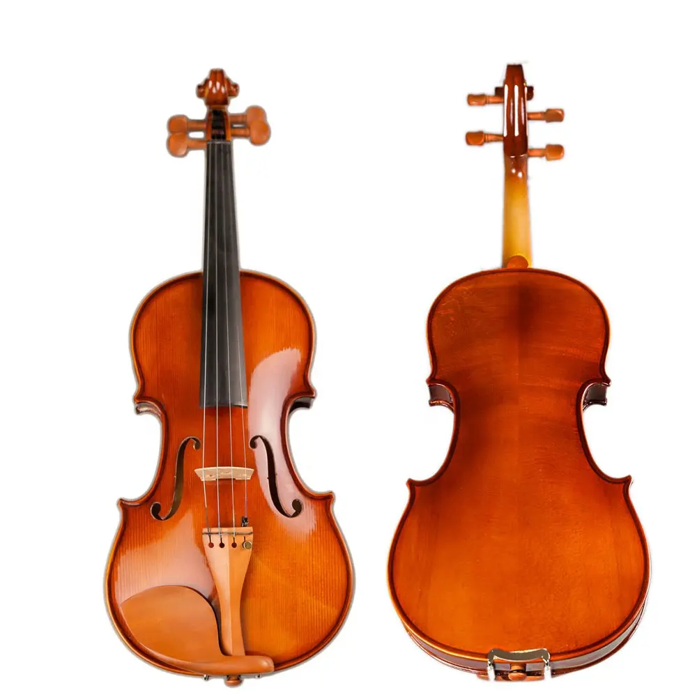 Instrumento musical de alta qualidade para violino de estudante tamanho grande 4/4 atacadista OEM a um preço