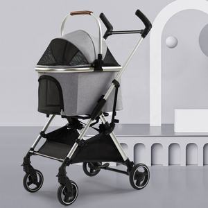 Carrito portátil de 10 KG de lujo para mascotas <span class=keywords><strong>Metro</strong></span> disponible Carrito para mascotas Cochecito para gatos al aire libre - Product Image 1