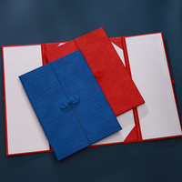 Porte-documents A4 pour certificat avec nœud chinois, porte-diplôme d'honneur, porte-documents de présentation pour cérémonie de remise de prix