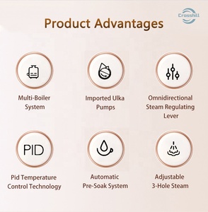 Cafetera Comercial Semiautomática Económica con Sistema de Preinfusión, Máquina de Café Espresso de Alta Calidad, de Grano a Taza, ¡Gran Venta! - Product Image 6