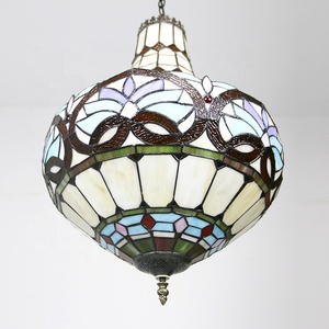 LongHuiJing — lampe suspendue en verre, style <span class=keywords><strong>Baroque</strong></span>, personnalisé, éclairage d'intérieur, luminaire décoratif de plafond, abat-jour, nouveau modèle - Product Image 4
