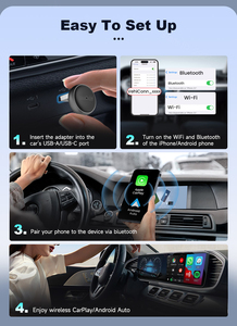 Mini Ultra3 Streaming Sans Fil Android Auto <span class=keywords><strong>Carplay</strong></span> Voiture Usb Inalambrico Car Play Box 2 Système Ai Box pour Spotify <span class=keywords><strong>Waze</strong></span> Apple - Product Image 6